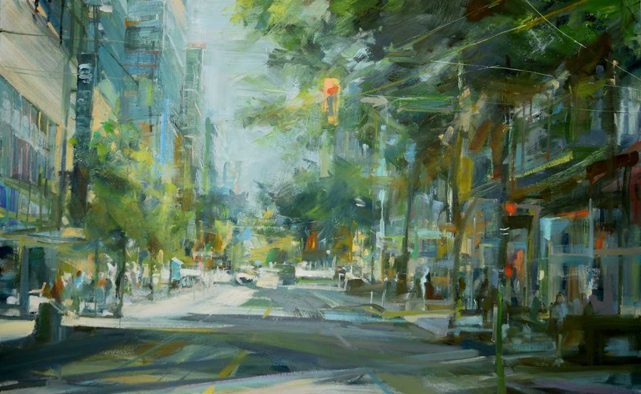 Edging East, an oil painting by Leanne M Christie